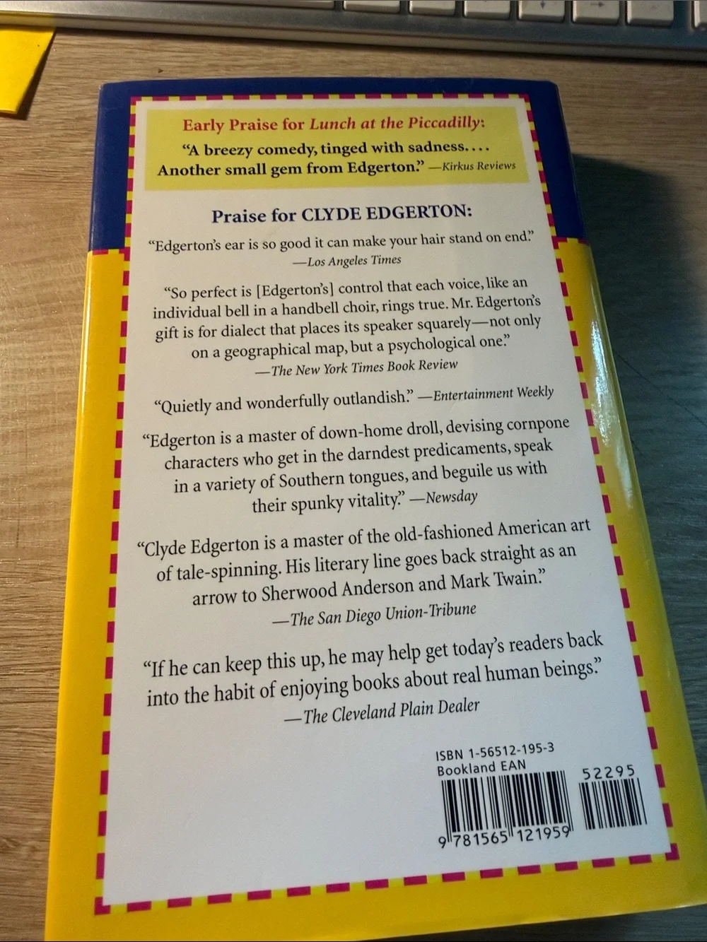 — Lunch at the Piccadilly (Yellow Cover)